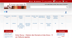 Desktop Screenshot of livres-anciens.fr